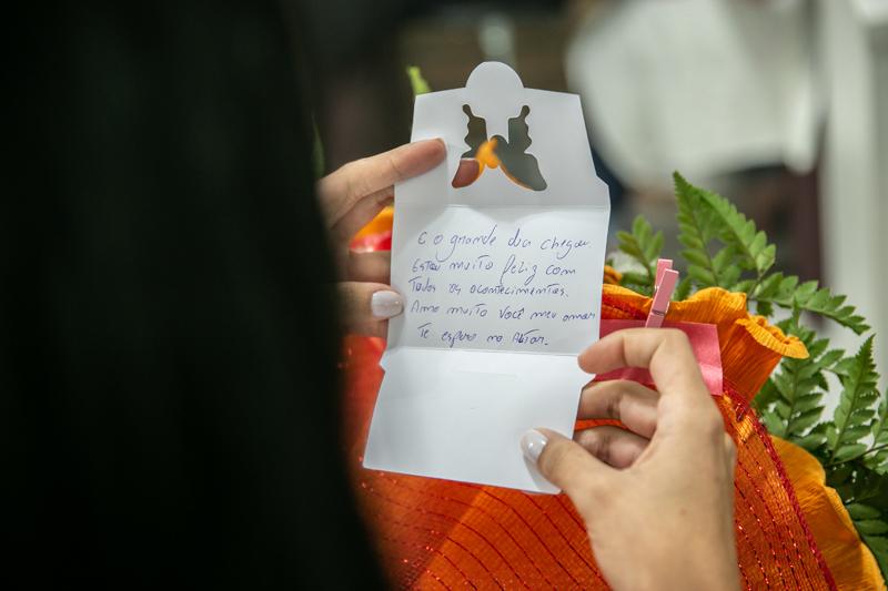 O amor está no ar...