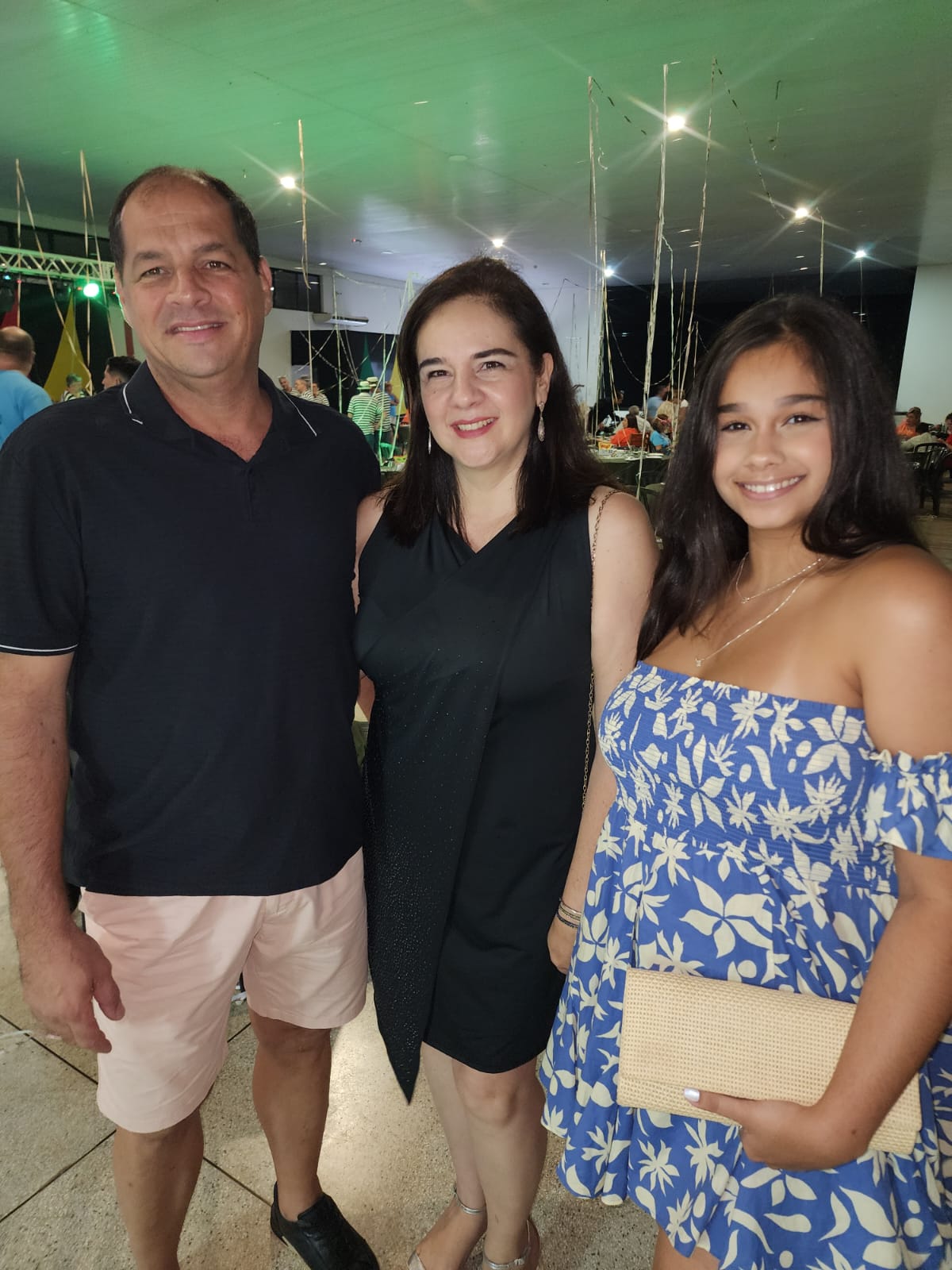 Beatriz, Sandra e Eduardo  Contim  Borges