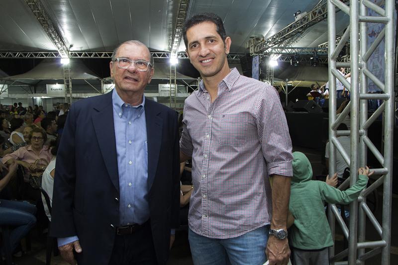 Diretor superintendente da Usina Alta Mogiana Luiz Octavio Junqueira Figueiredo e Decão Furlan da AZF Produções