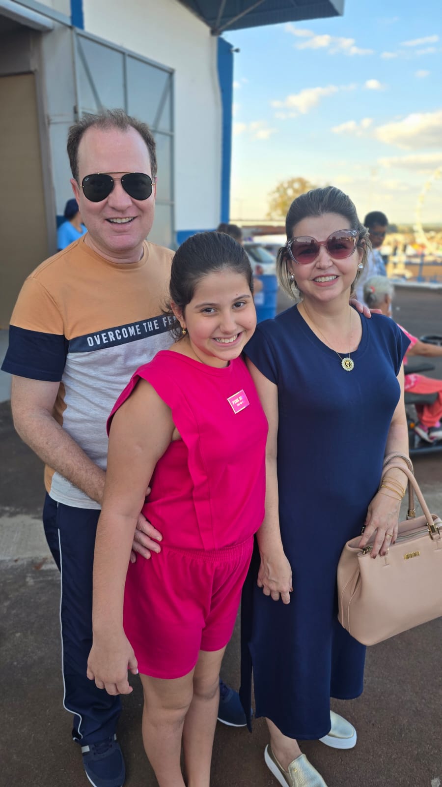 Eulália, Cássia  e Giulian  Scarpelinni