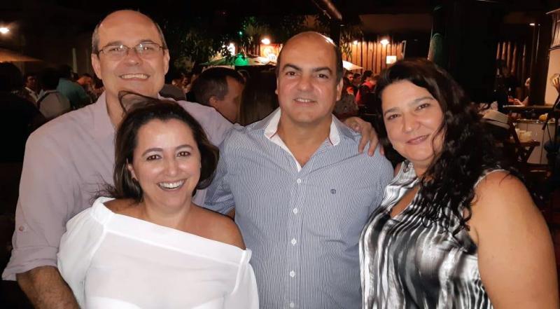Taciana e Ivan Fuga, Patricia e Gustavo Barros