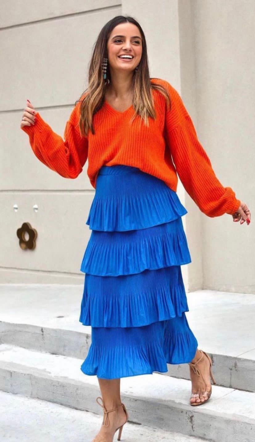 - Tricot com saias longas