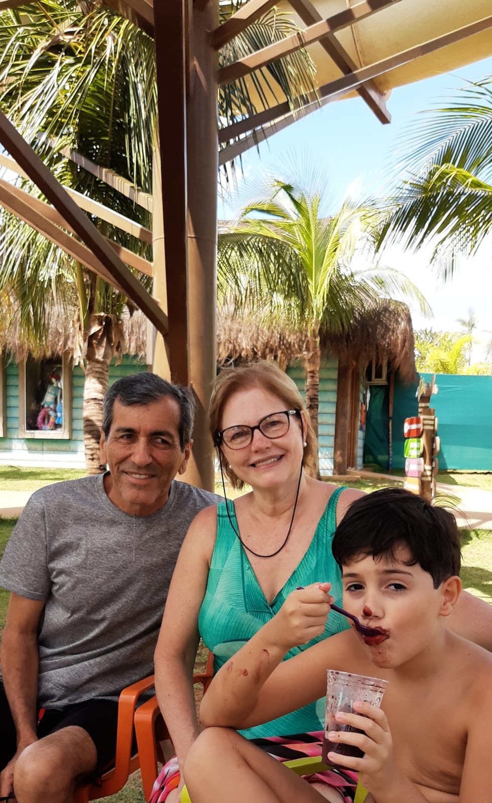 Com o marido Antônio Carlos Alves