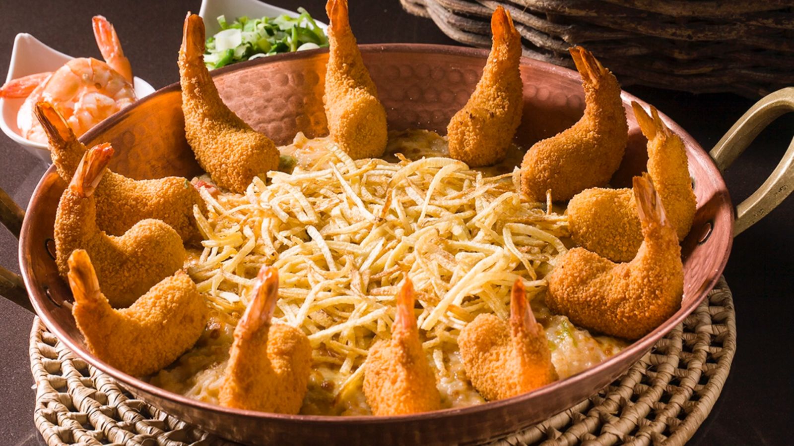 São mais de 40 receitas com o camarão, principal estrela da casa