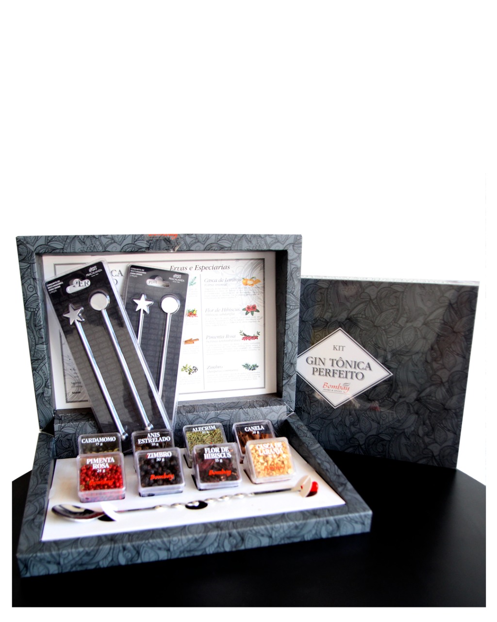 Kit porta especiarias para preparo de Gin Tônica R$ 199,90