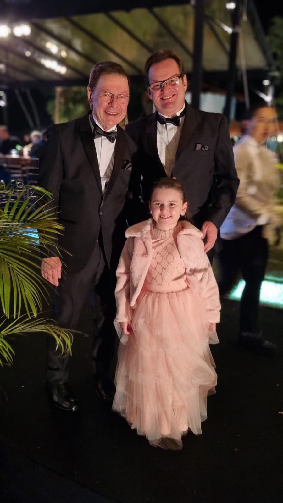 Maria,  João  Guilherme  e Luiz  Carlos  Pinto do Carmo