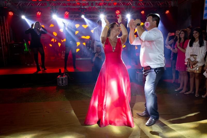 E os pais também deram um show