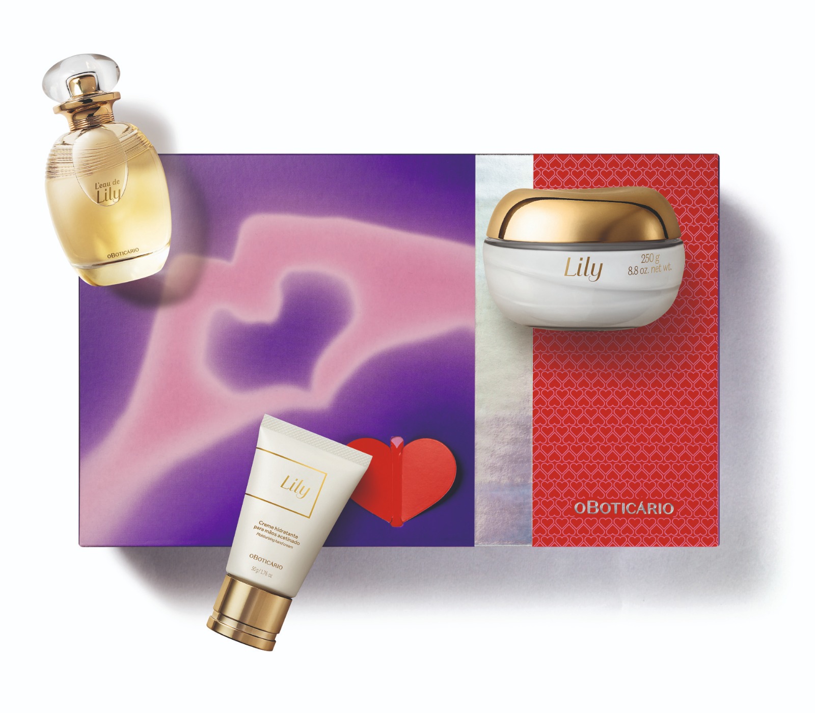 Kit Presente Dia dos Namorados Lily  (3 itens) - De R$ 339,70 por R$R$ 274,90