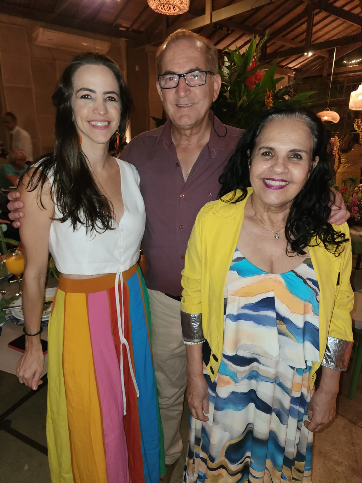 Maralise , Margareth  e Cresio  Alberto Vaz dos Santos