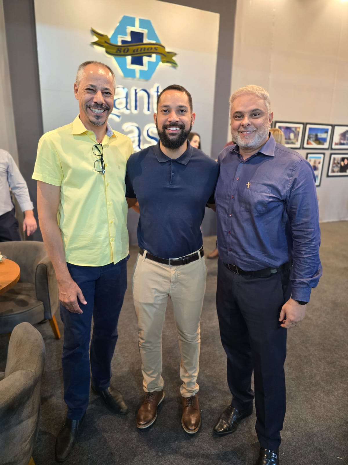 Padre Marquinho, seminarista  Lucas Melo, Padre  Anderson