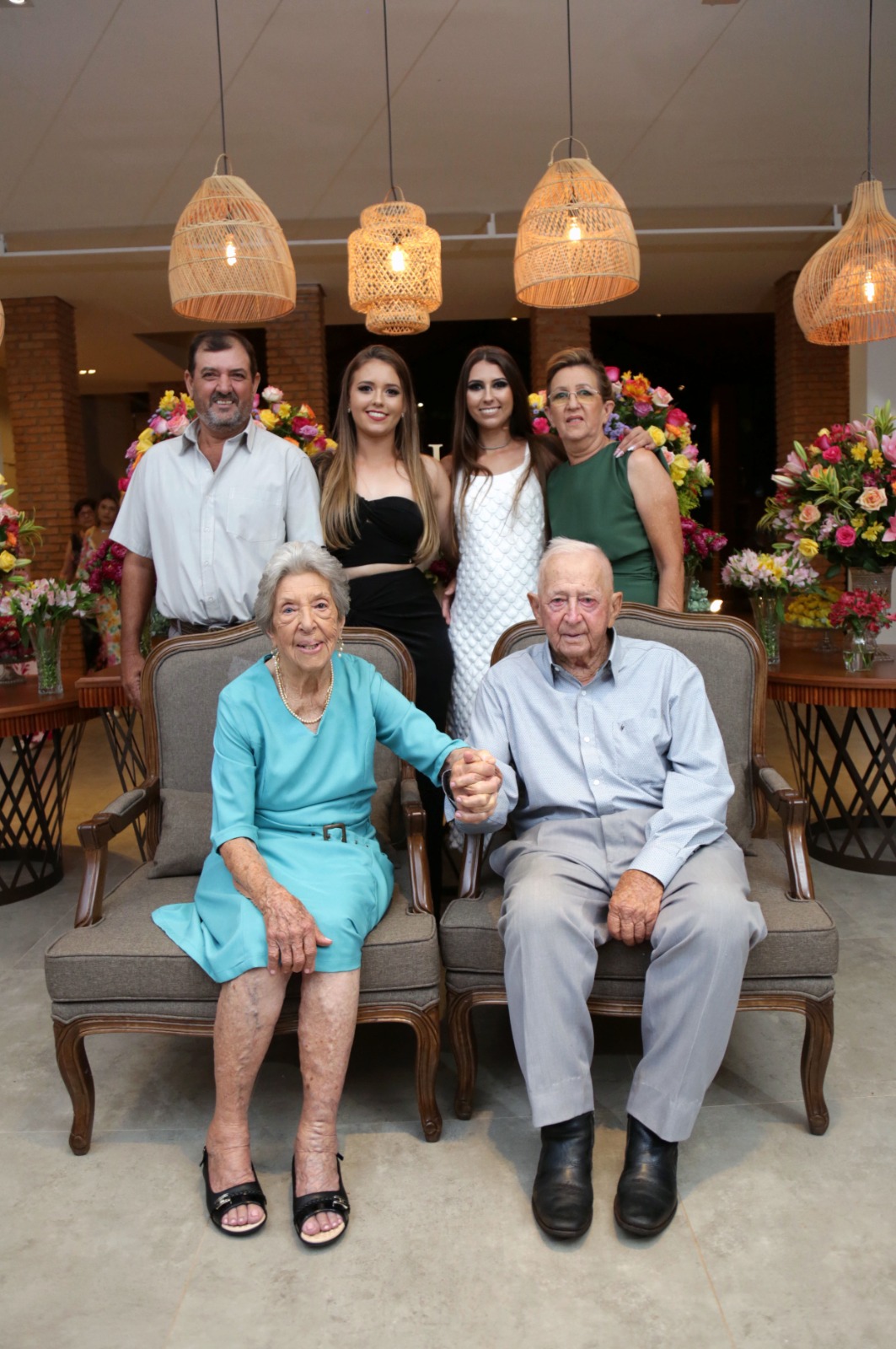 O genrio Marco Antônio Mozer, Esther, Alice. Maria Lúcia