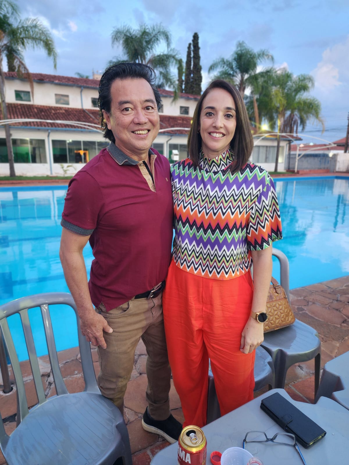 Carlos  Takasaki, Cláudia Vilella Rosa