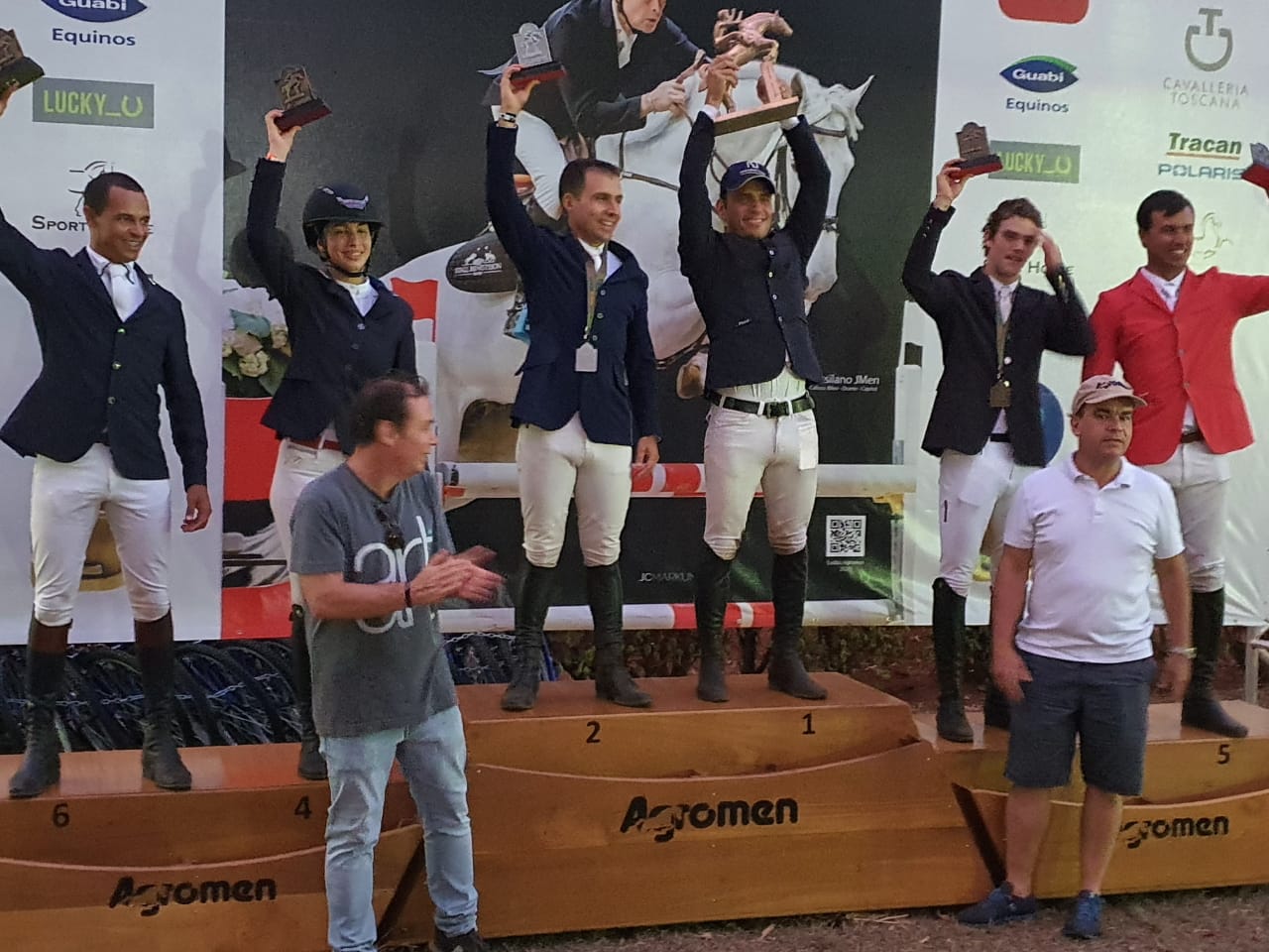 Pódio GP Haras Agromen 2020: Campeão Stephan de Freitas Barcha, Vice Flavio Grillo Araujo, 3º Thales Gabriel de Lima Marino,  4º Victoria Junqueira Ribeiro de Mendonça,  5º Rodrigo Chaves Nunes, 6º Marcello Ciavaglia