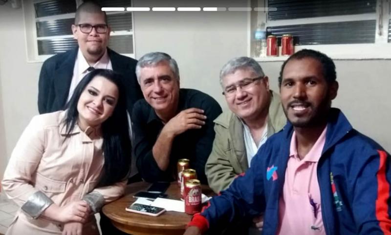 No camarim, Maraísa esbanjou simpatia