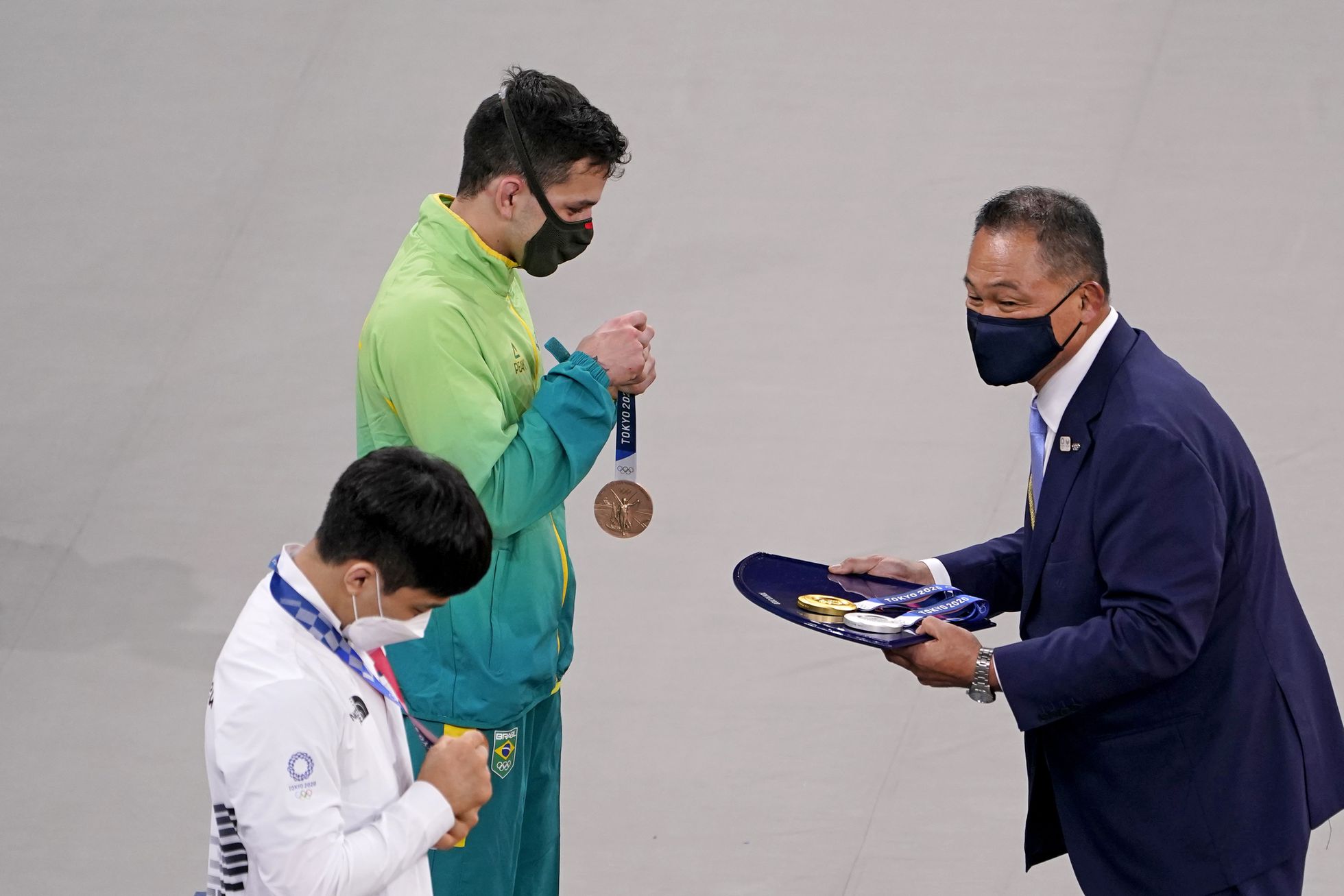Daniel Cargnin, bronze no judô - DAVID GOLDMAN / AP