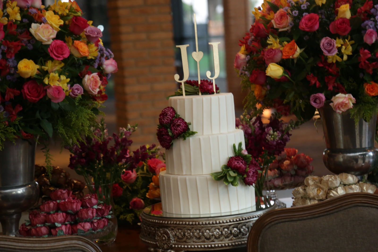 O bolo lindo, para um momento tão especial