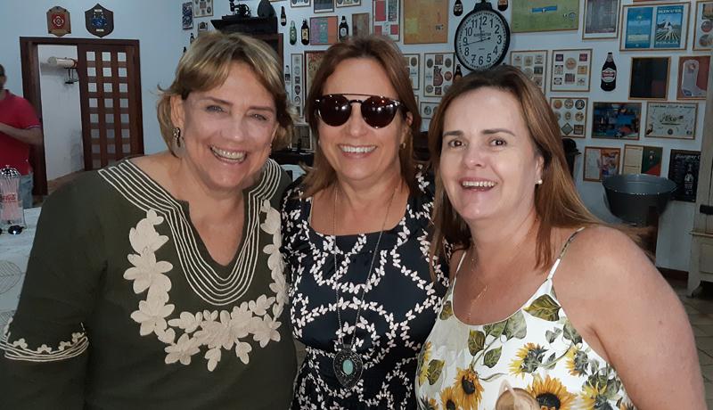 Vera Nader, Cleusa Teixeira e Rose David