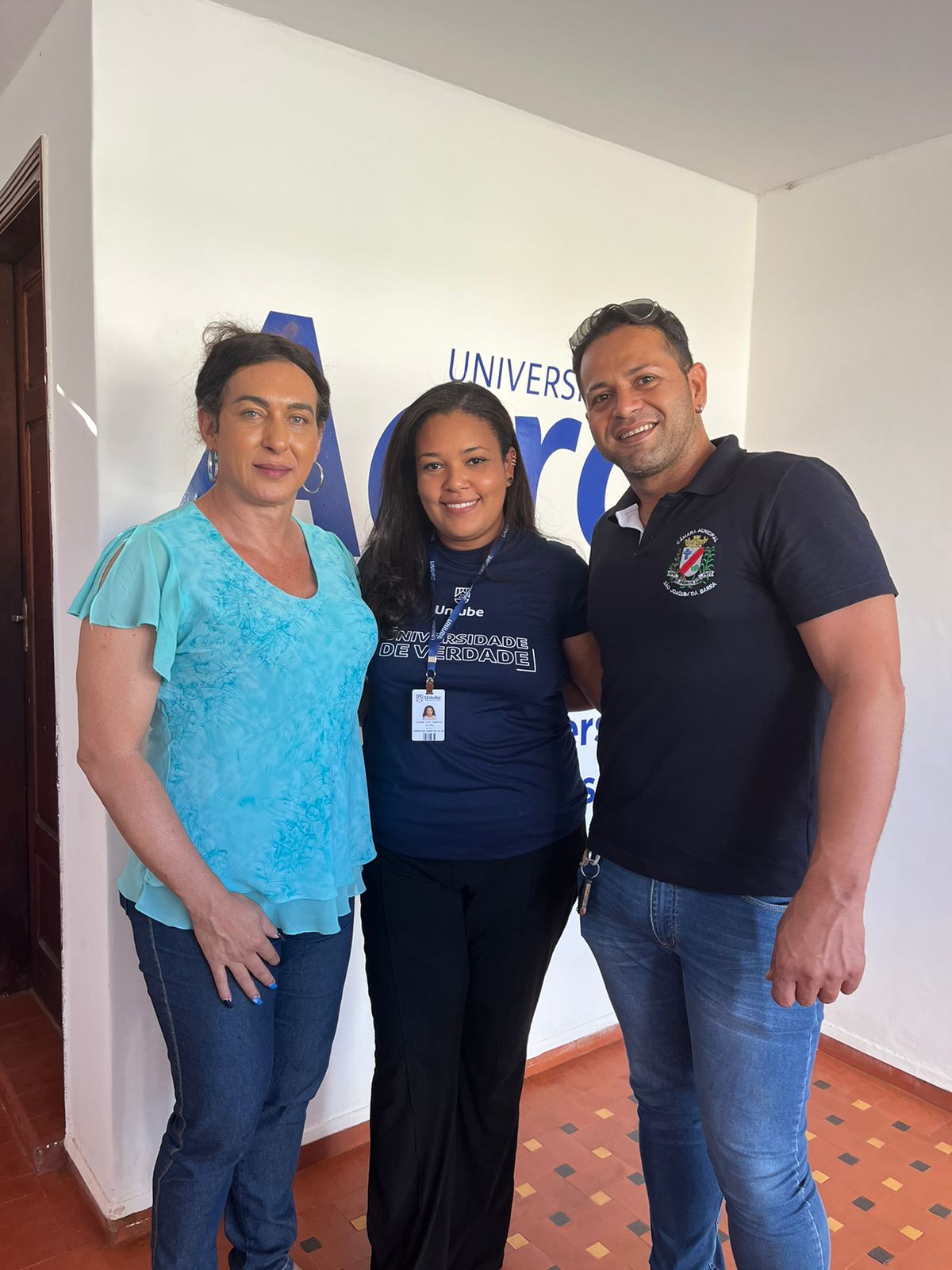 SJB - Tieta Tinti (vereadora), Luara dos Santos Alves (Coordenadora Polo SJB), Waldemar Júnior (Assessor Parlamentar)