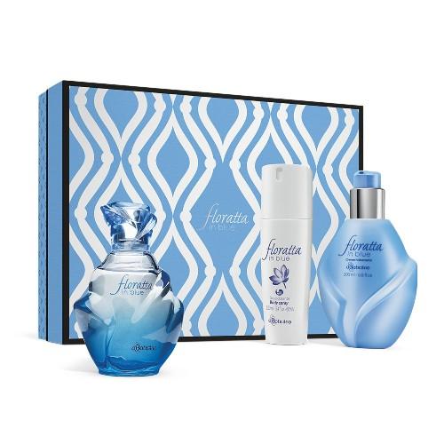 KIT FLORATTA IN BLUE - Com fragrância floral, o perfume queridinho das brasileiras, o kit é composto por 1 desodorante colônia, 1 desodorante body spray, 1 creme hidratante e caixa de presente. Por
R$ 119
