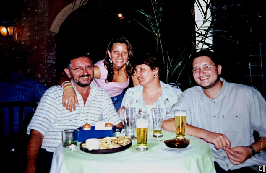 João,  Nininha, Ana Luiza e Rodrigo  Nicolau