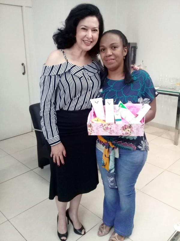 Vania de Souza, a sortuda da noite