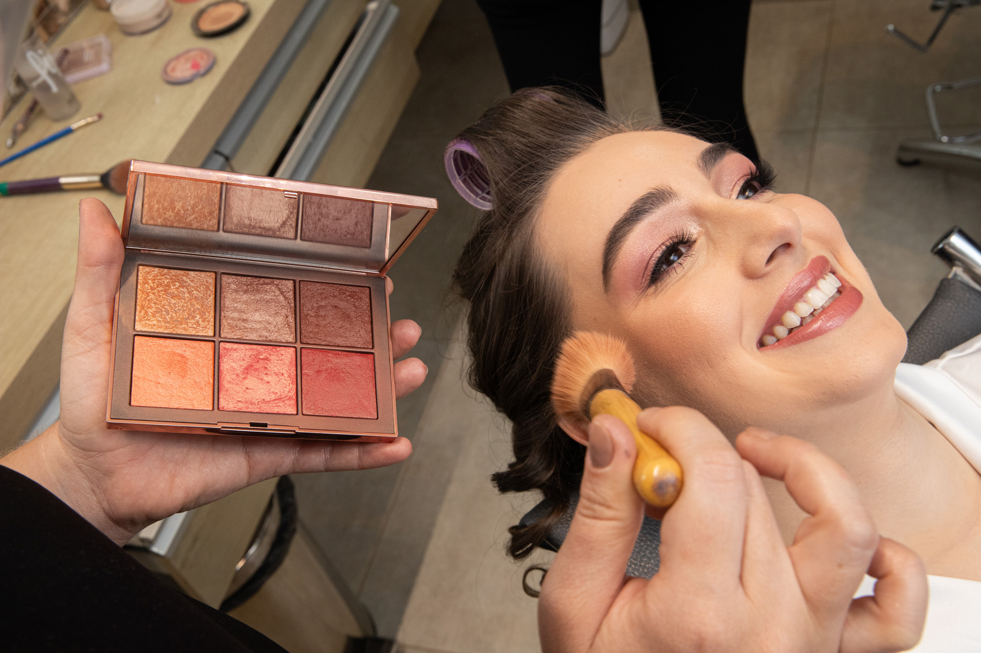 Make para um casamento à luz do dia