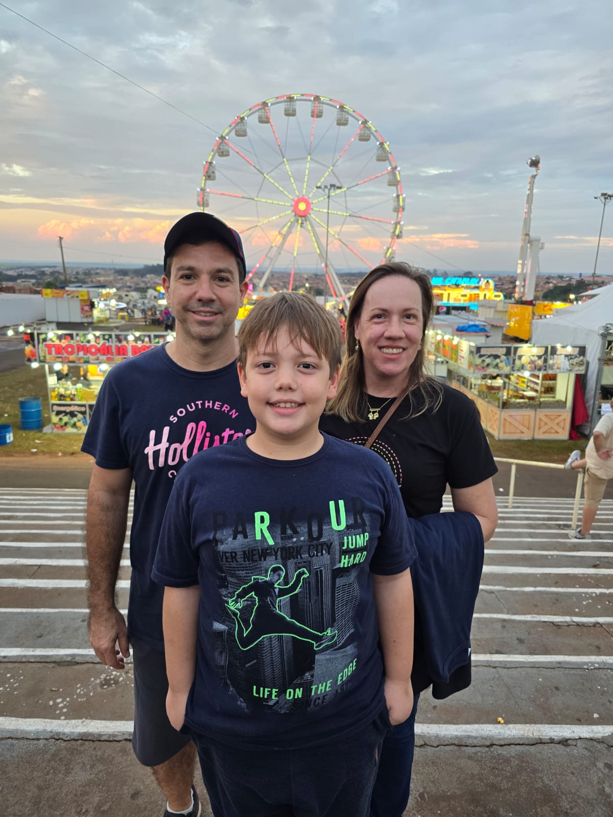 Miguel, Daniela e Rogério Fernandes