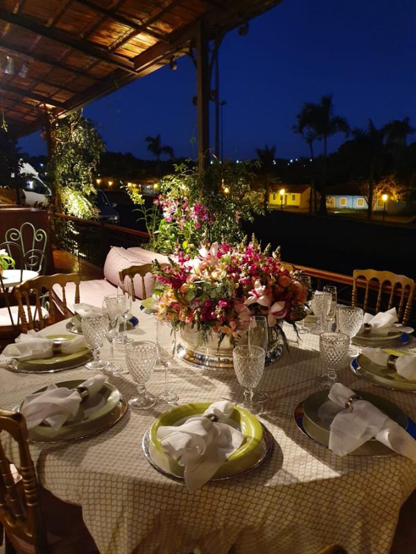 Parte externa do salão de festas