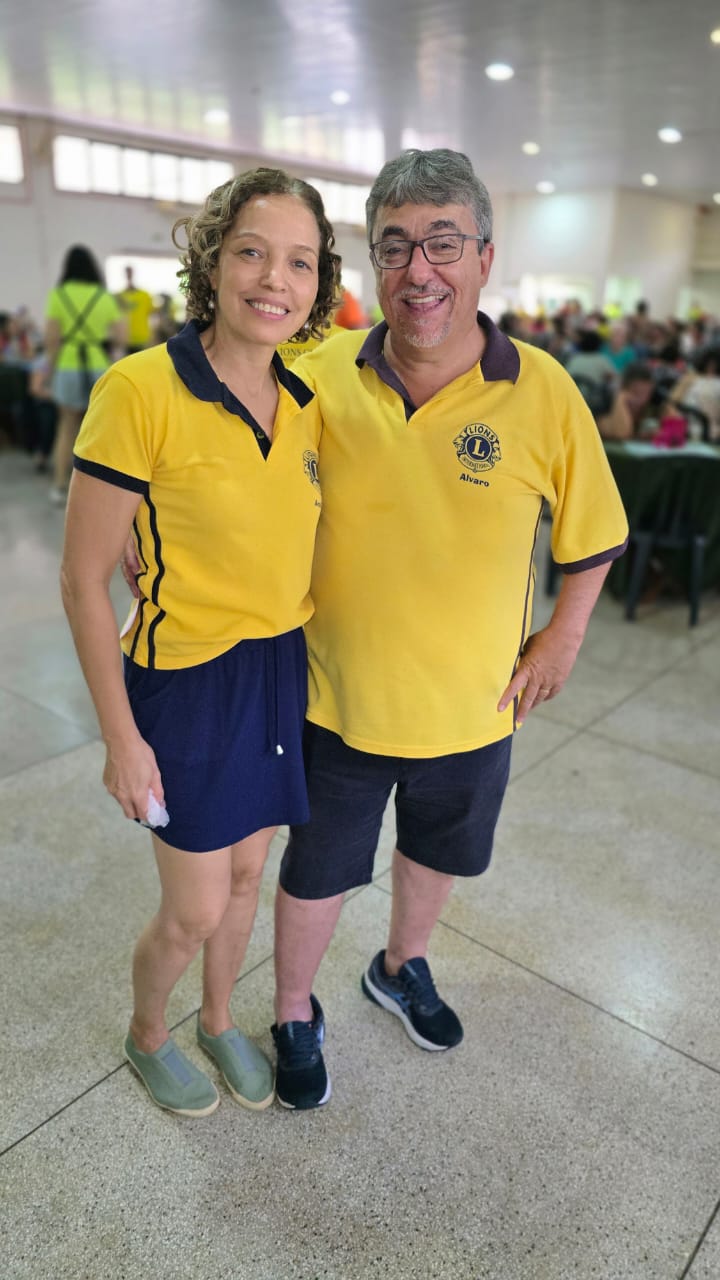 O casal Presidente  do Lions, Ana Lúcia  e Álvaro  Alves  Filho