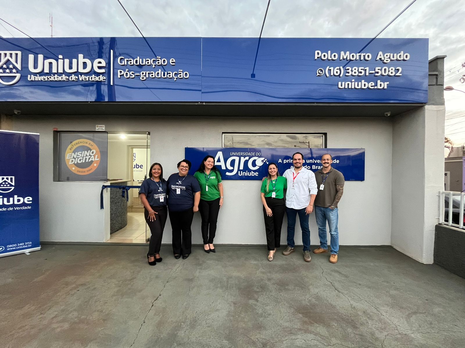 Morro Agudo - Equipe Uniube: Tainara Costa Flavio, Débora Melo, Cristiane Marcantonio Ferraro, Gisele Domingues, André Seabra, Nelo Fatureto,