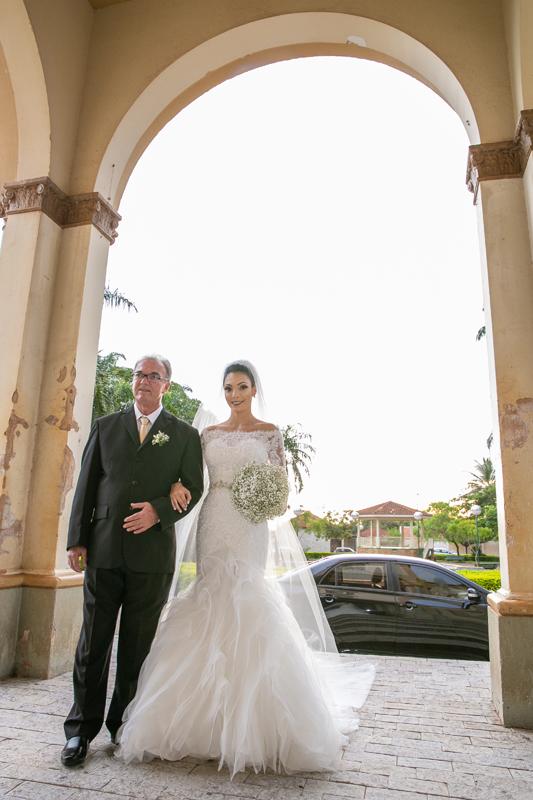 A noiva com o pai José Mário Ferracine