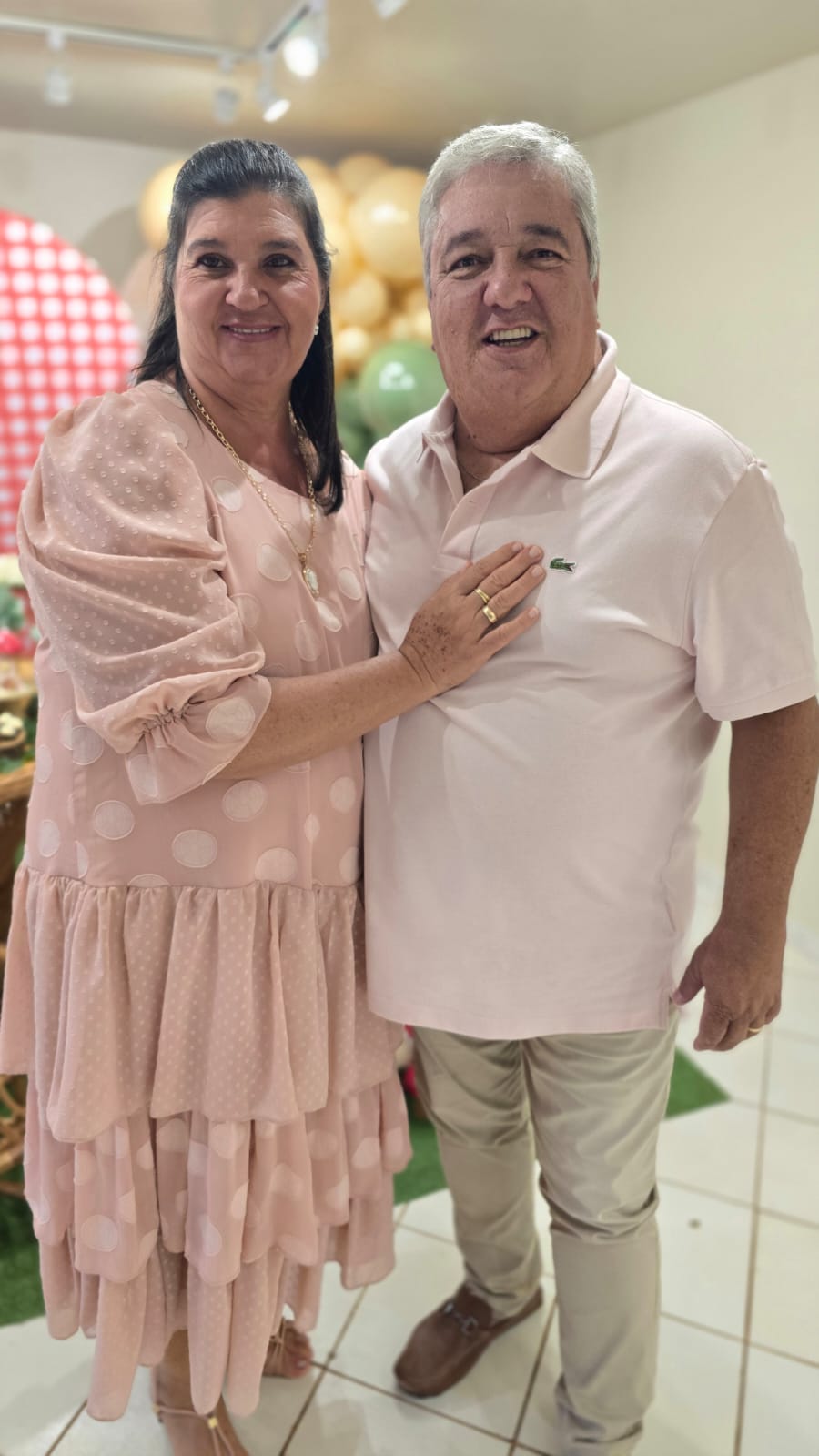 Os avós Lurdinha  e Marcelo  Marcussi