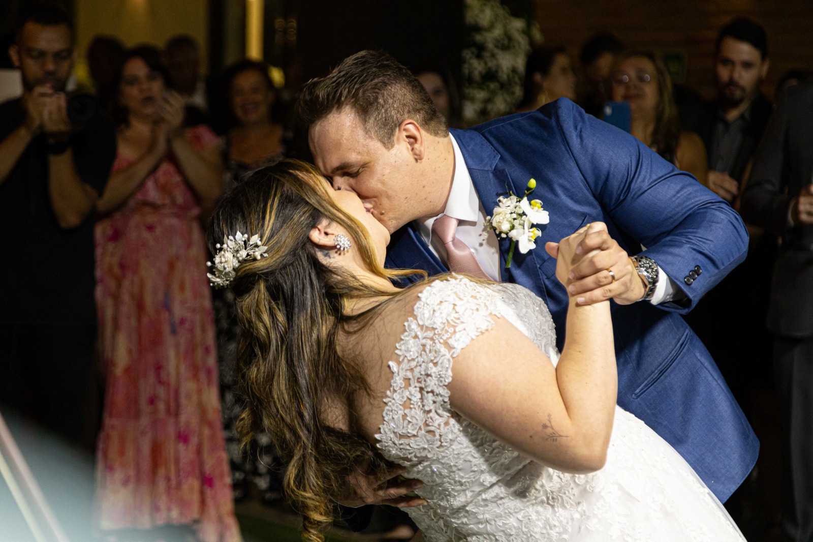 ... para as lindas fotos que registravam o momento