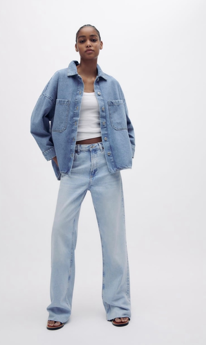 Camisa e calça jeans o famoso all denim ou all jeans