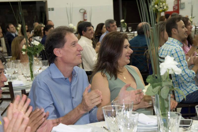 Henrique e Rose Trevisani, representante da escola de música Fabiano Lozano