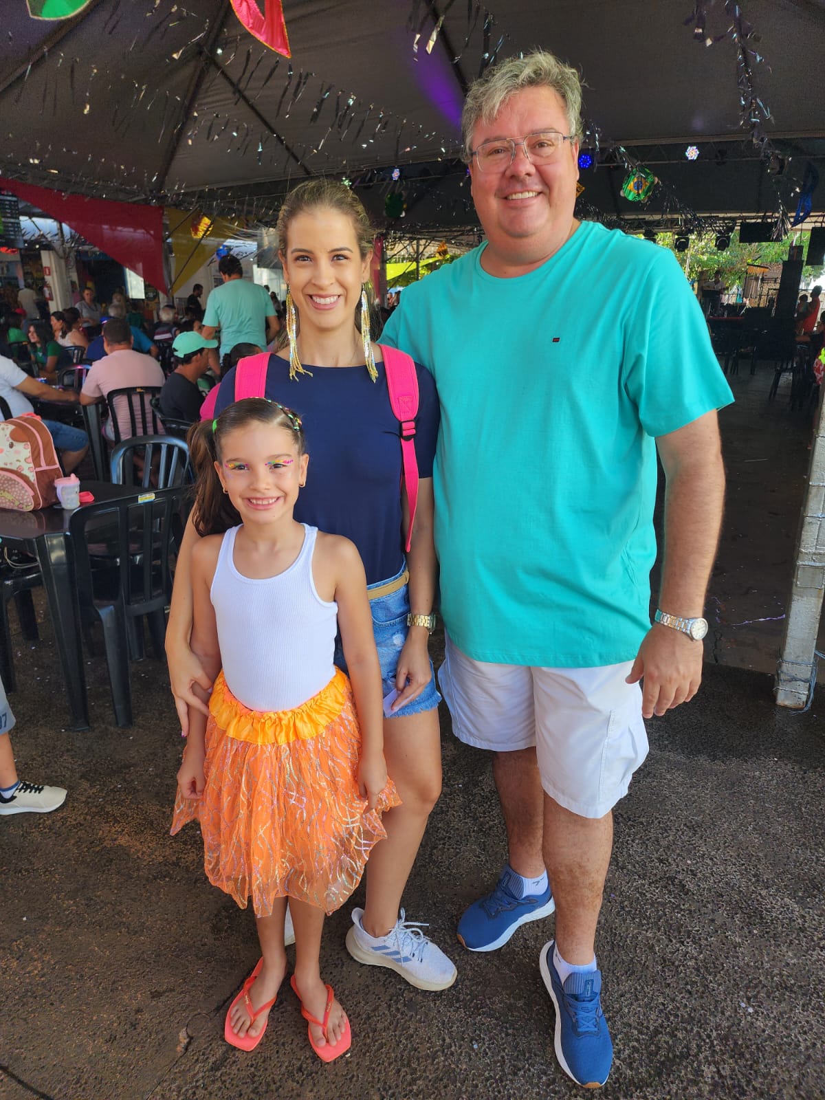 Manuela, Ananda e  Beto Benine