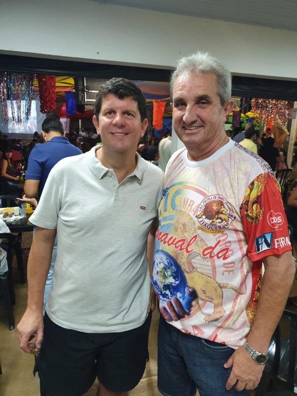 Atual Presidente do São Joaquim Futebol Clube, Sérgio Baptistucci, com o Vice-Presidente, Washyngton Fernandes.