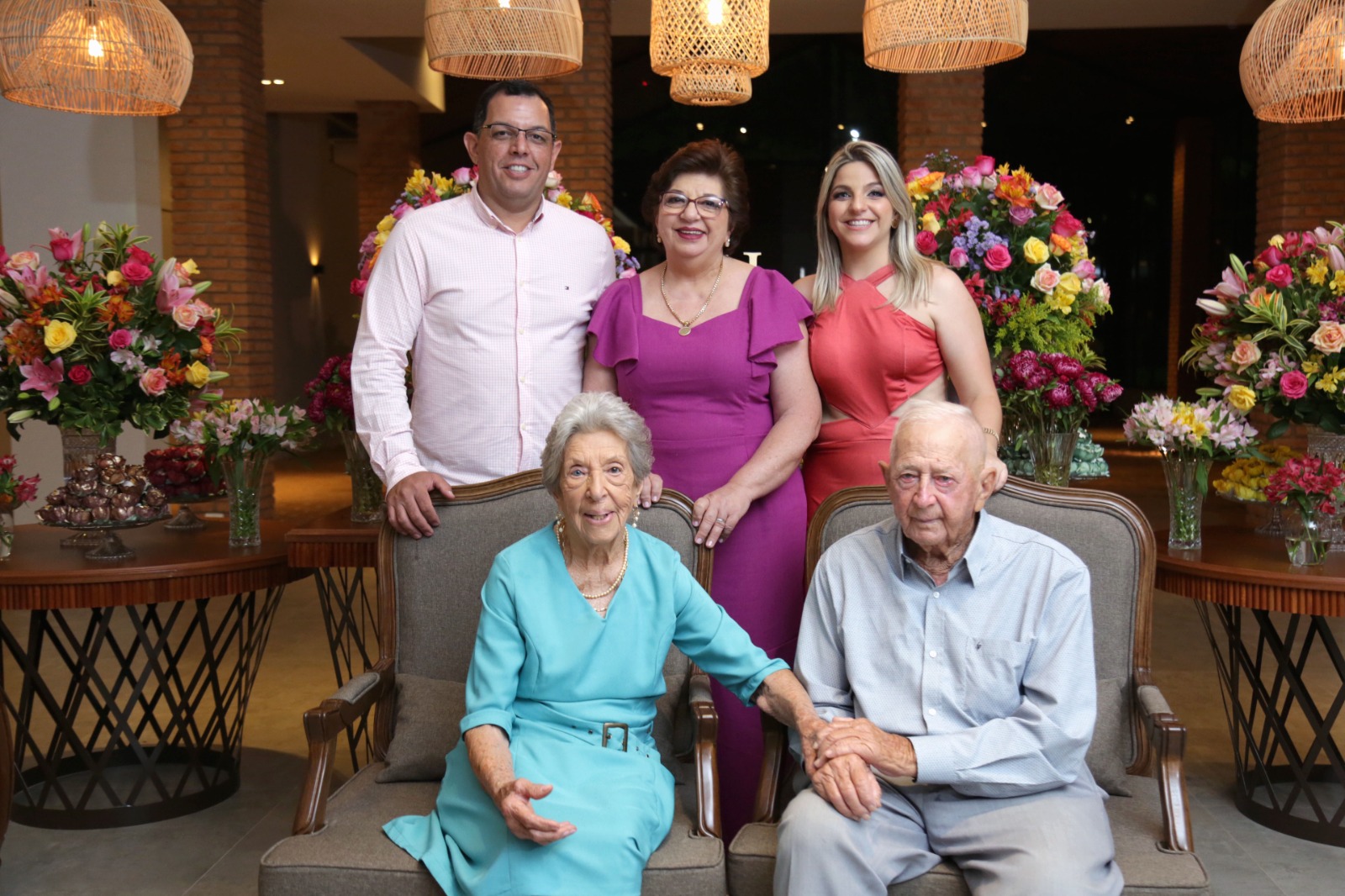 Jacyr (neto), Cida e Juliana (neta)