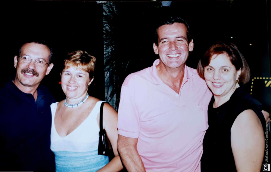 Teresa e Fabito  Junqueira,  Cecília  e  Marcelo  Marques