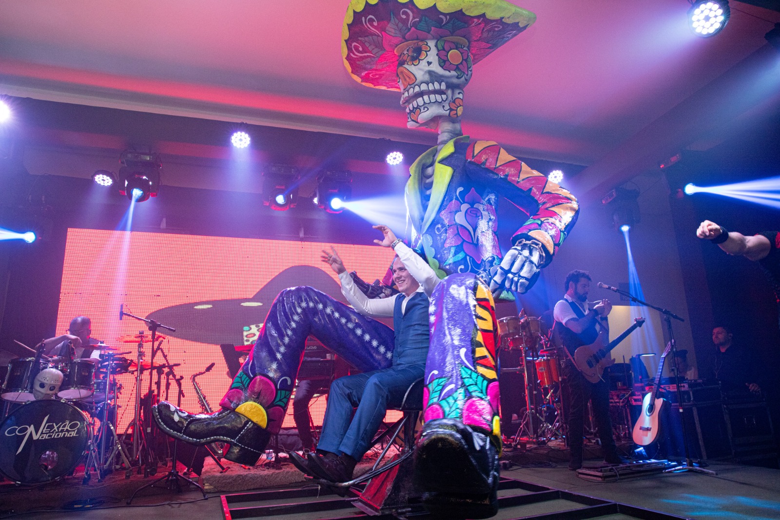 Diversão no tequileiro mexicano