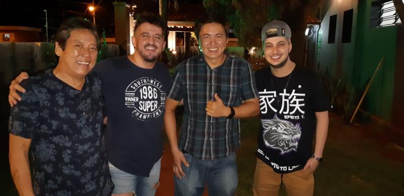 Ricardo Harada, o artista Bruninho, Fábio Harada, Fidélis Falante