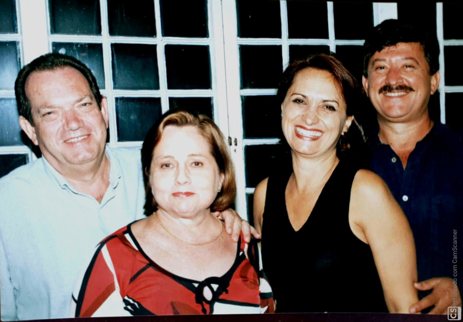 Jacira e Dejanir Ferraciolli,  Regina  e José João Honorato.