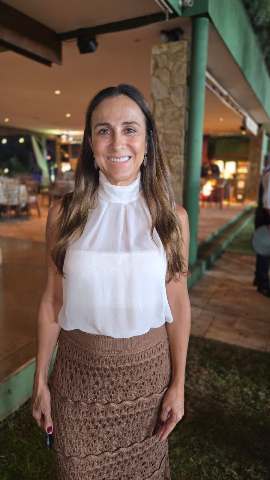 A primeira dama da Sociedade Hípica de Orlândia, Angela Jacintho Junqueira