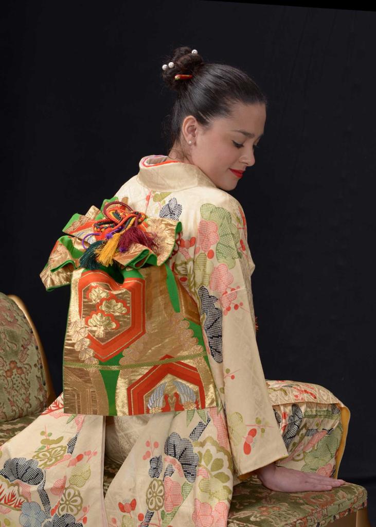 Vestida como japonesa