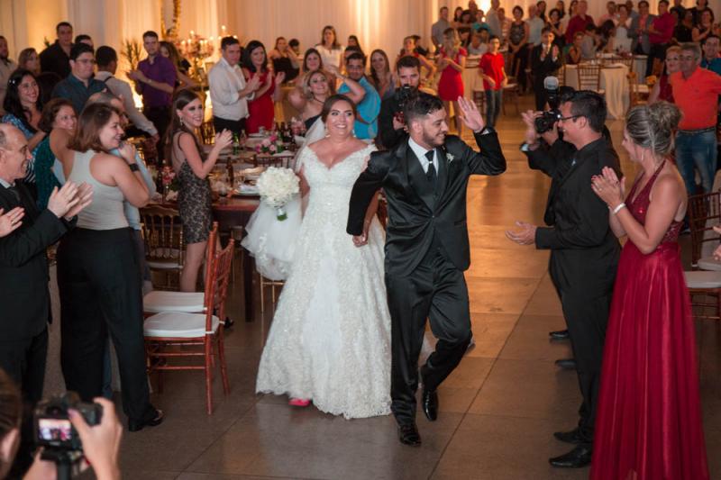 Chegada ao salão do Lions Club