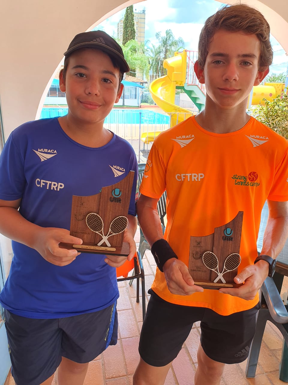 Augusto  Mendonça,  Olavo  Wadt,  Vice  Campeões  de Duplas.