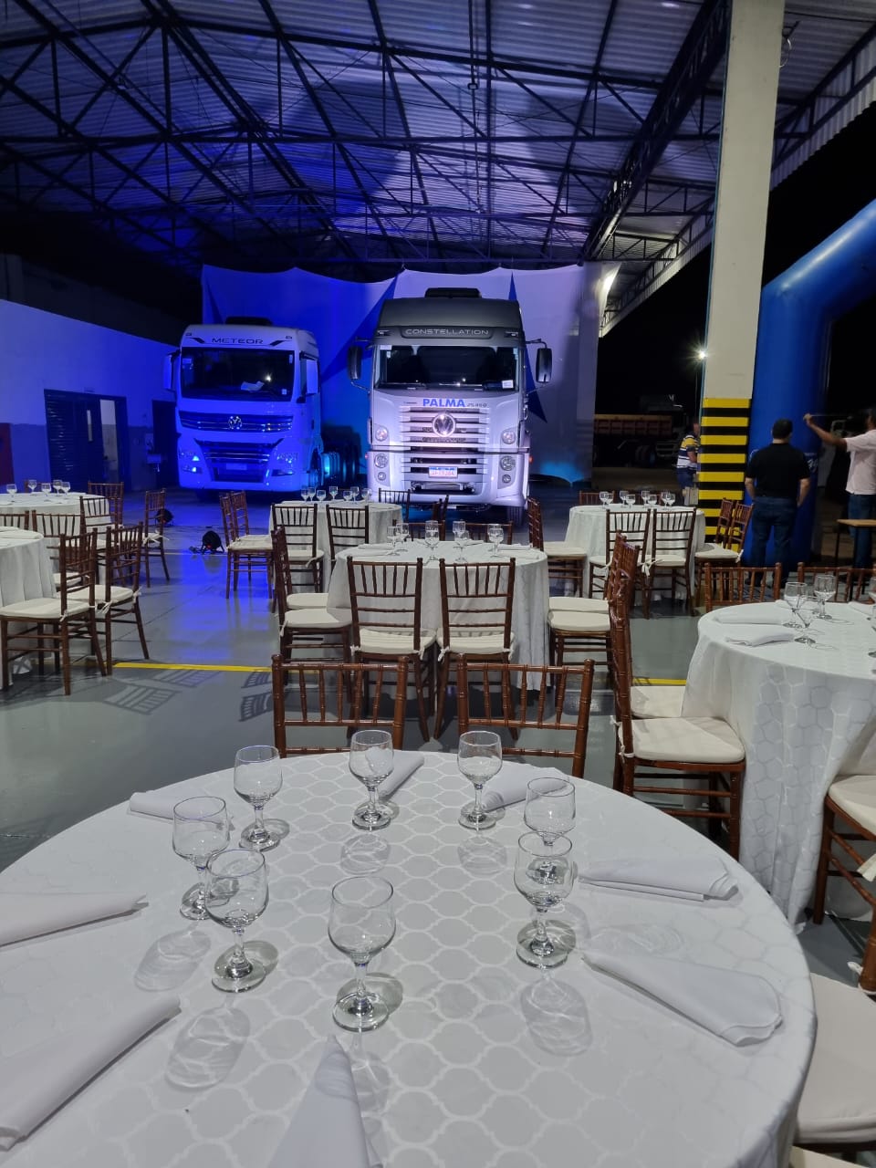 Um show para apresentação dos "Gigantes"