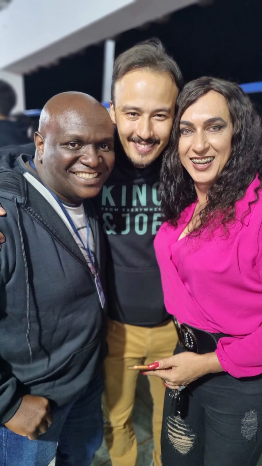 Iran Alves,  Riquinho Schmidt,  Tieta Melo