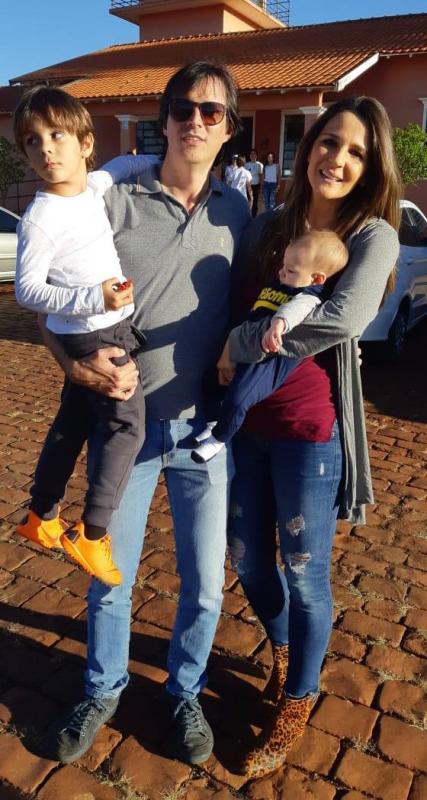 Paula, Marcelo, Felipe e Francisco Junqueira Leite