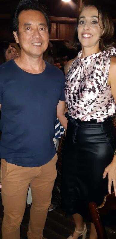 Carlos Takasaki e Cláudia Villela Rosa